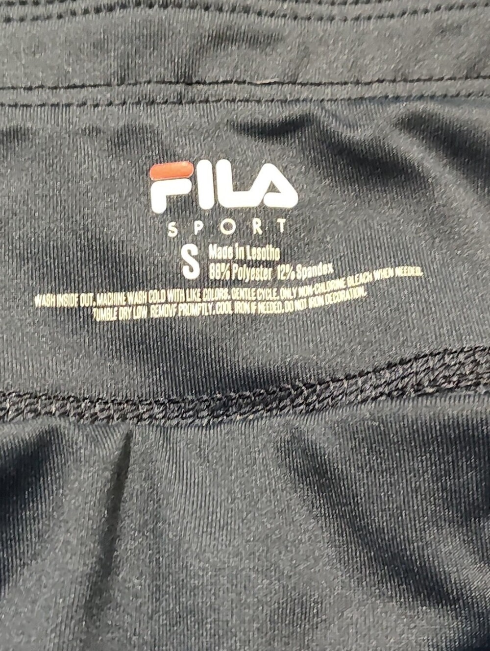 Fila Sport Floral Activewear Yoga Stretch Pants Women's Size Small, Navy Blue - Picture 8 of 11